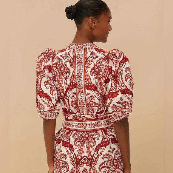 Off-White Tropical Cameo Organic Cotton Romper - Picture 3 of 6